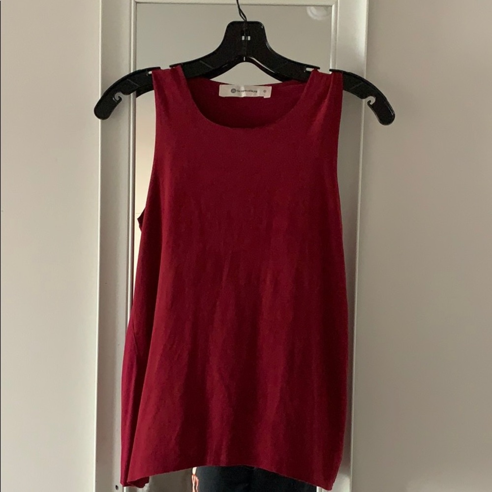 Maroon impeccable pig tank top